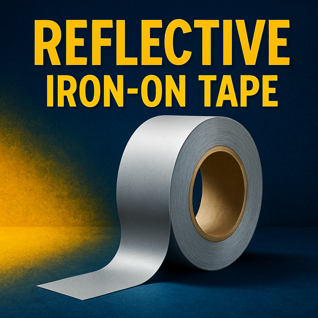 reflective iron-on adhesive tape silver uk