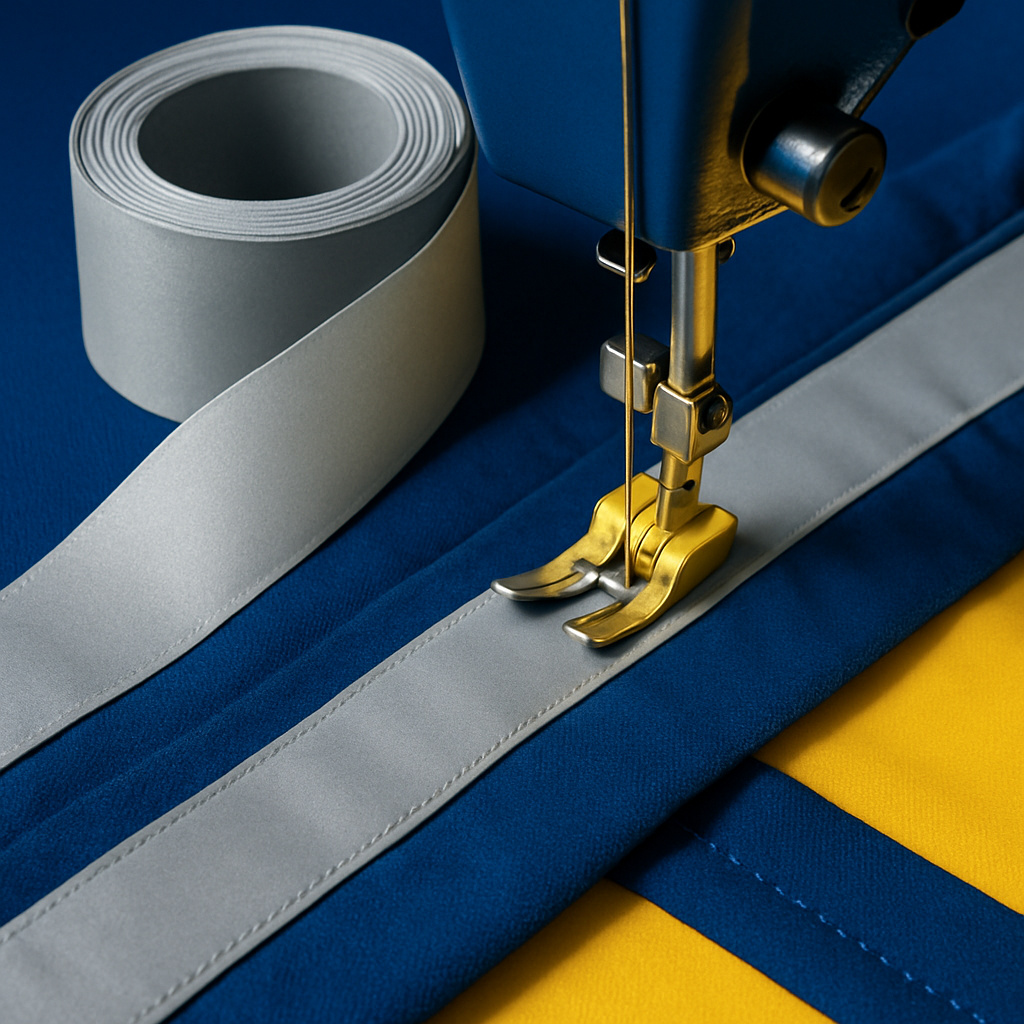 reflective tape sew-on silver uk