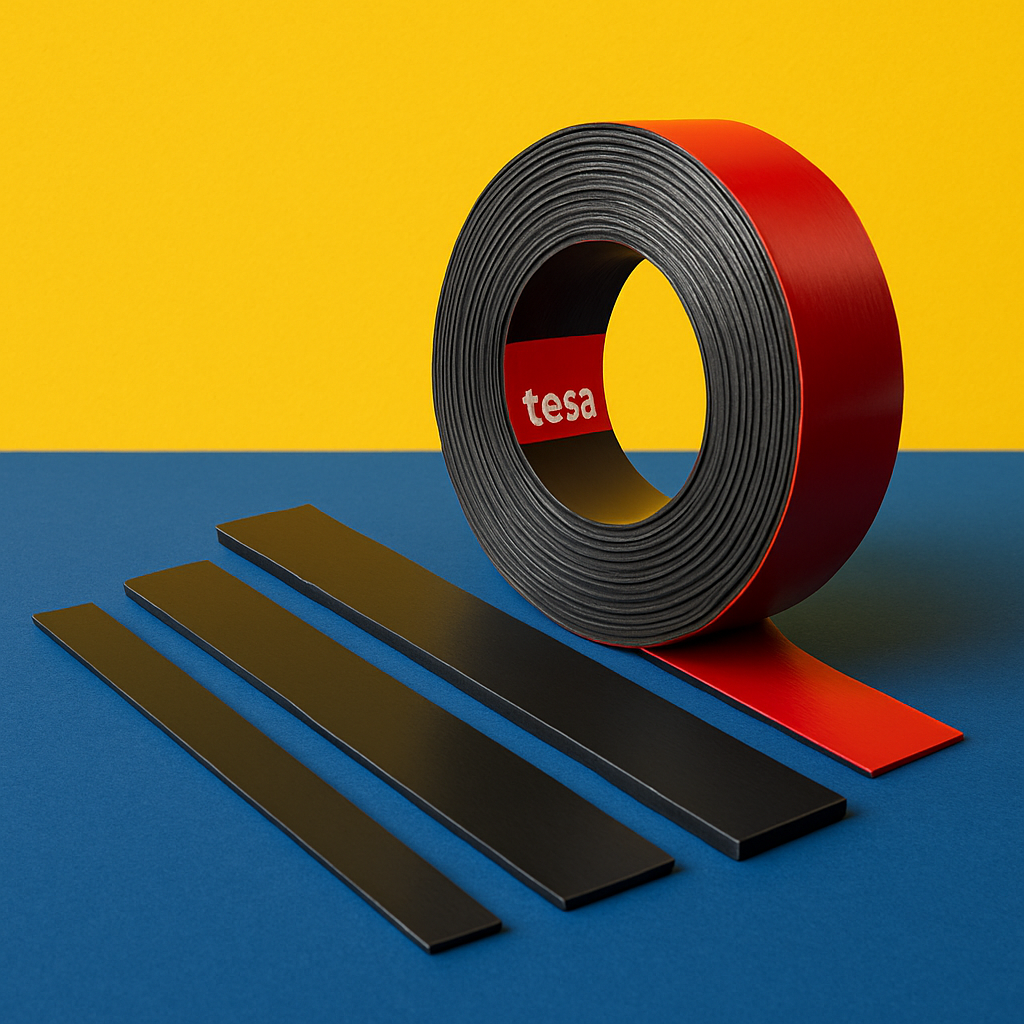 tesa flexible magnetic tape black adhesive uk