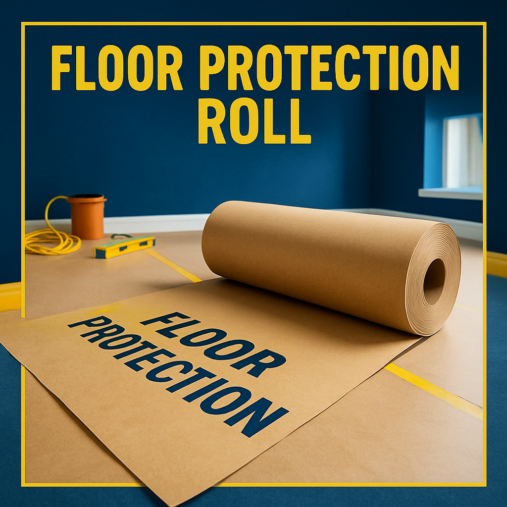 Protective Paper Sign Stair Floor & Surface Paper Temporary Protection Protector – Indigo ...