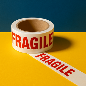 fragile printed parcel packaging adhesive tape uk