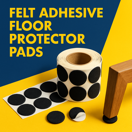Felt Adhesive Floor Protector Protection Discs Pads uk