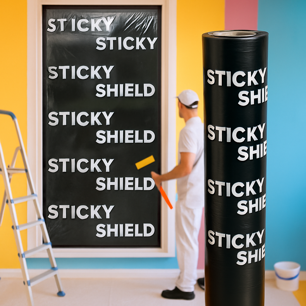 window adhesive protection film black protector uk temporary