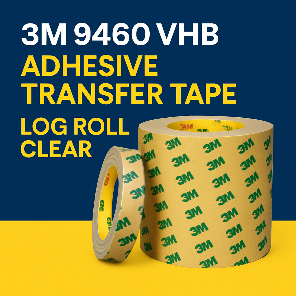 3M 9460 VHB Adhesive Transfer Tape Log Roll Clear 305mm x 55m