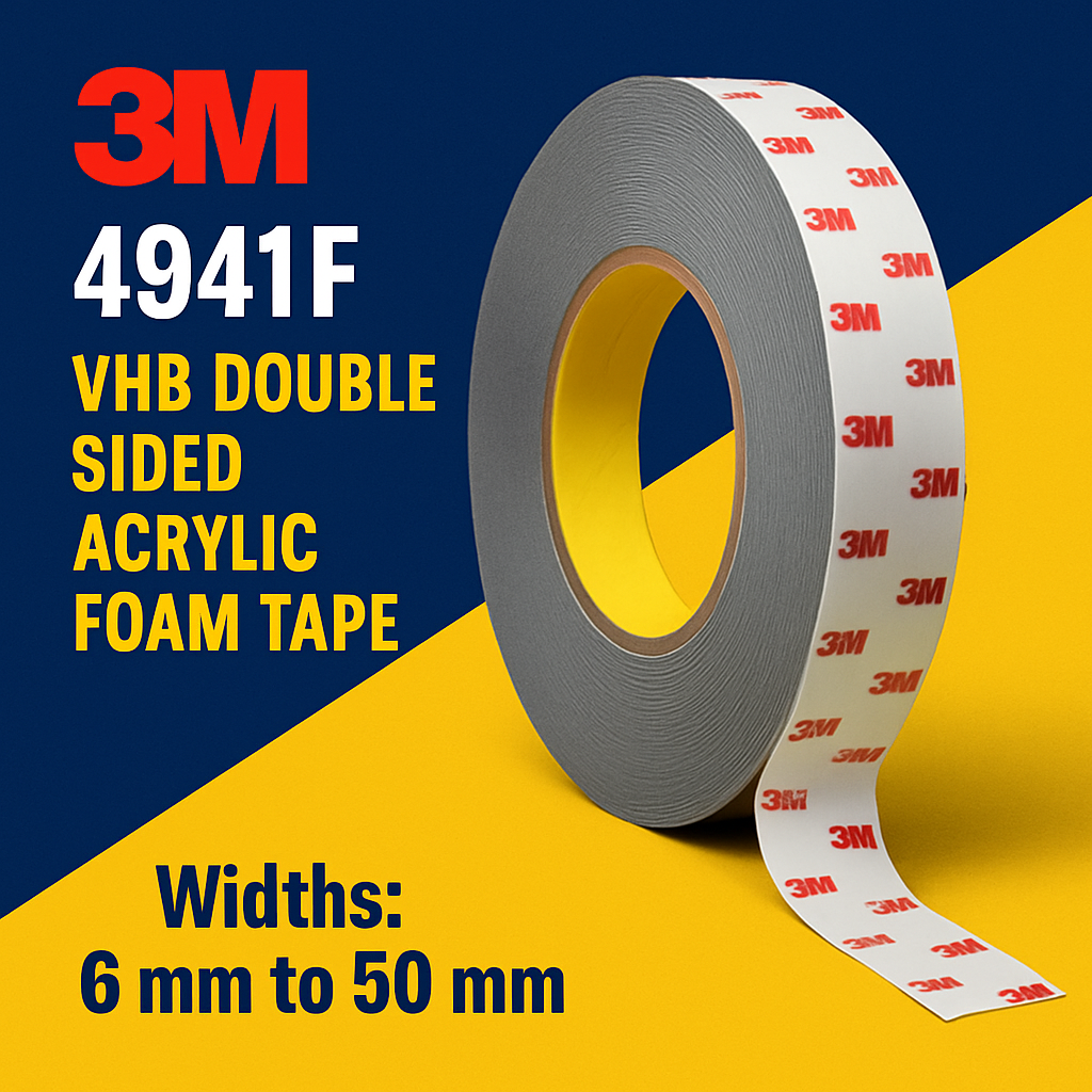 3M 4941F VHB Acrylic Foam Double Sided Tape (grey) uk