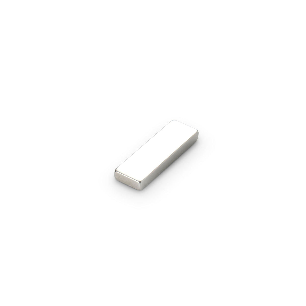 Neodymium Block Magnet with Plastic Spacers, 20mm x 6mm x 1.5mm N35 Nickel Plated (A)