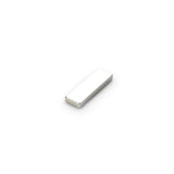 Neodymium Block Magnet with Plastic Spacers, 20mm x 6mm x 1.5mm N35 Nickel Plated (A)