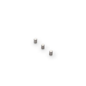 Neodymium Disc Magnet, 3mm Diameter x 4mm N35 Nickel Plated (A) - Indigo Supplies Ltd