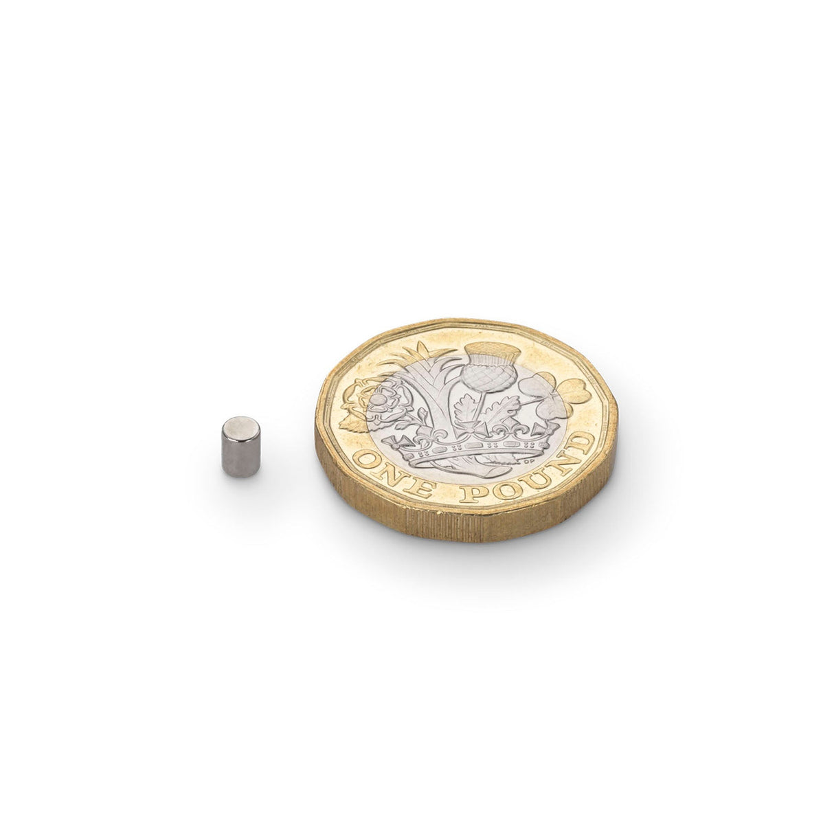 Neodymium Disc Magnet, 3mm Diameter x 4mm N35 Nickel Plated (A) - Indigo Supplies Ltd
