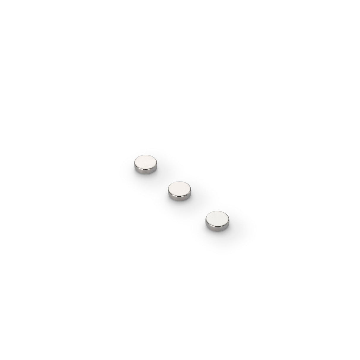 Neodymium Disc Magnet, 4mm Diameter x 1.5mm N35 Nickel Plated (A)