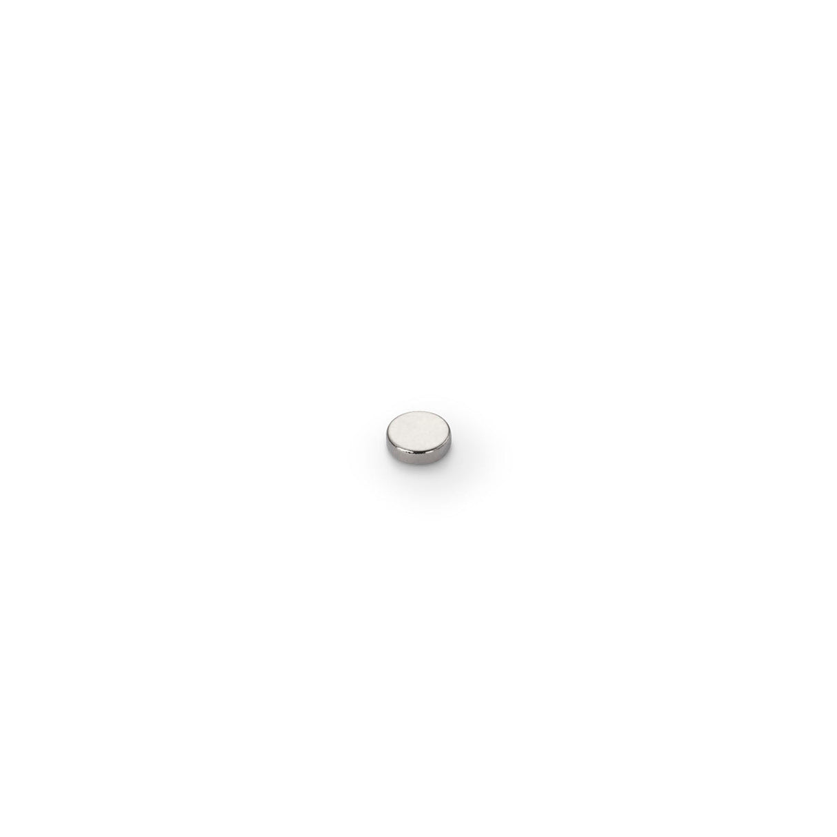 Neodymium Disc Magnet, 5mm Diameter x 1.5mm N35 Nickel Plated (A) - Indigo Supplies Ltd