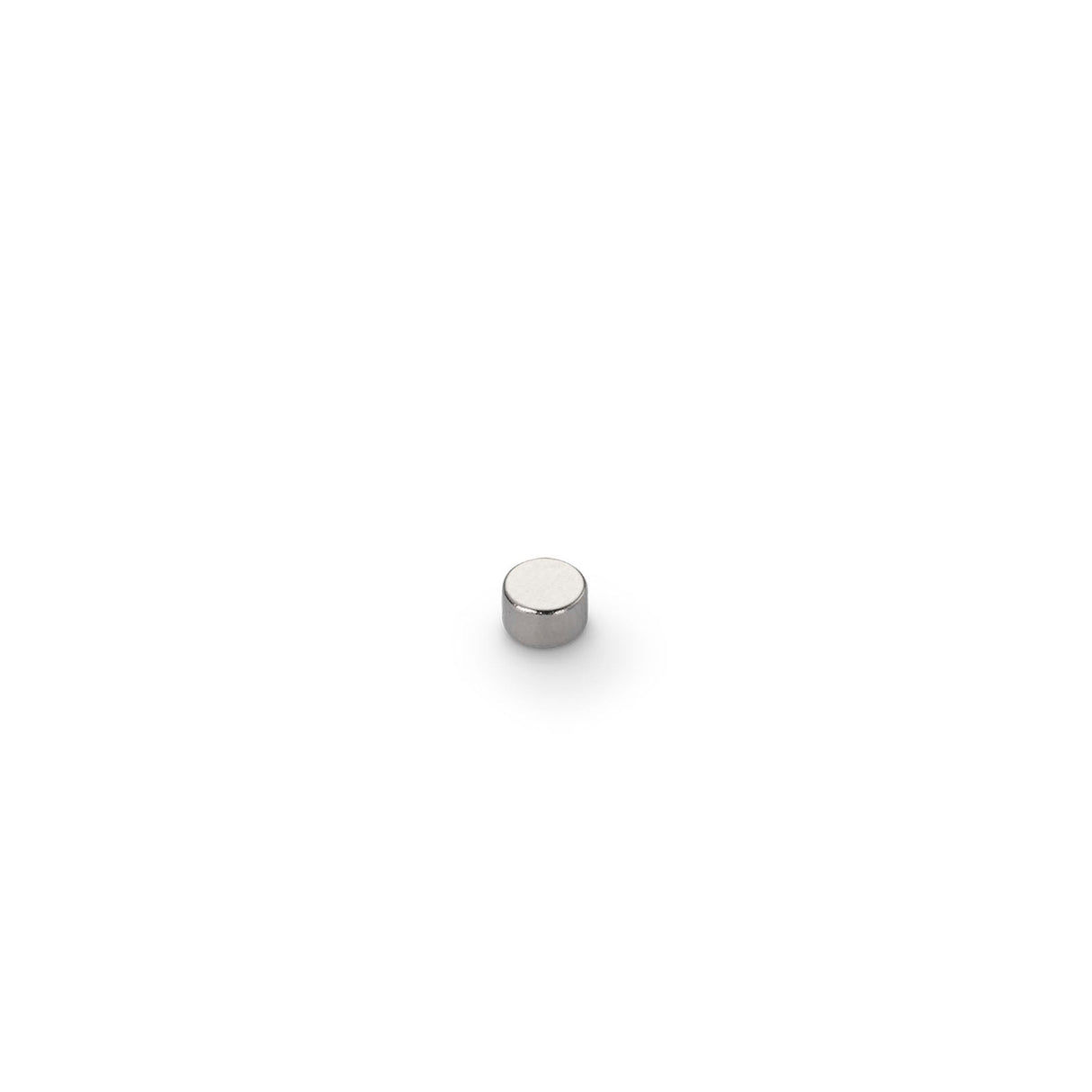 Neodymium Disc Magnet, 5mm Diameter x 3mm N35 Nickel Plate (A) - Indigo Supplies Ltd