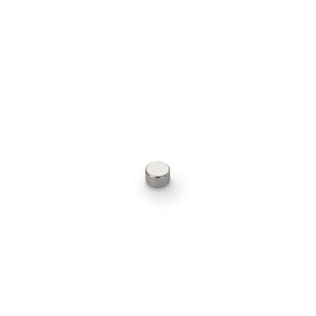 Neodymium Disc Magnet, 5mm Diameter x 3mm N35 Nickel Plate (A) - Indigo Supplies Ltd
