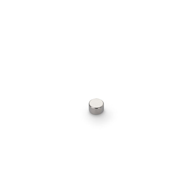 Neodymium Disc Magnet, 5mm Diameter x 3mm N35 Nickel Plate (A) - Indigo Supplies Ltd