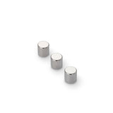 Neodymium Disc Magnet, 8mm Diameter x 8mm N35 Nickel Plated (A) - Indigo Supplies Ltd