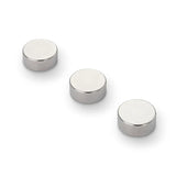 Neodymium Disc Magnet, 15mm Diameter N35 Nickel Plated (A) - Indigo Supplies Ltd