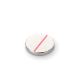 Neodymium Disc Magnet with Plastic Spacers, 22mm Diameter x 3mm N35 Nickel Plated (A)