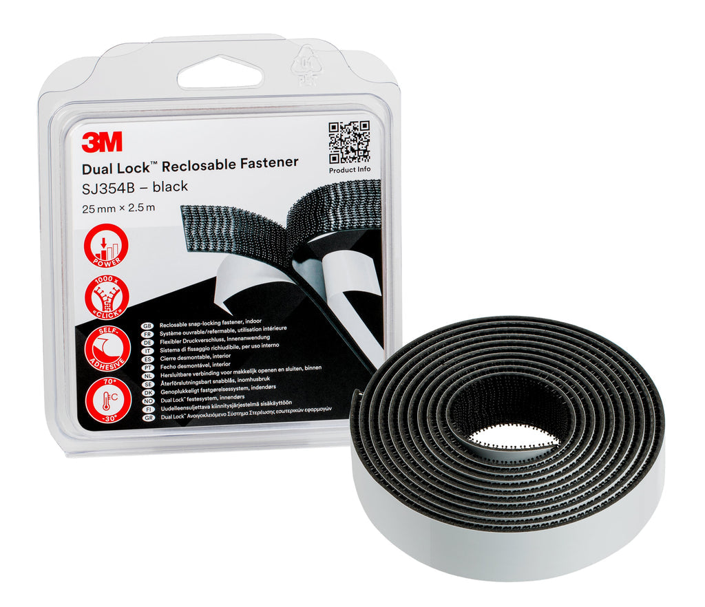 3M SJ354B Dual Lock 25mm x 2.5m - Indigo Supplies Ltd