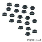 3M SJ5012 Bumpon Protectors - Black 3.5mm x 12.7mm - Indigo Supplies Ltd