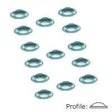 3M SJ5302A Bumpon Protectors 7.9mm x 2.2mm - Indigo Supplies Ltd