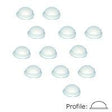 3M SJ5306 Bumpon Protectors 9.5mm x 3.8mm - Indigo Supplies Ltd