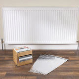 warmroom® Magnetic Radiator Heat Saver - Radiator Foil, 6 Sheets (covers a standard 1200mm x 600mm radiator) - Indigo Supplies Ltd