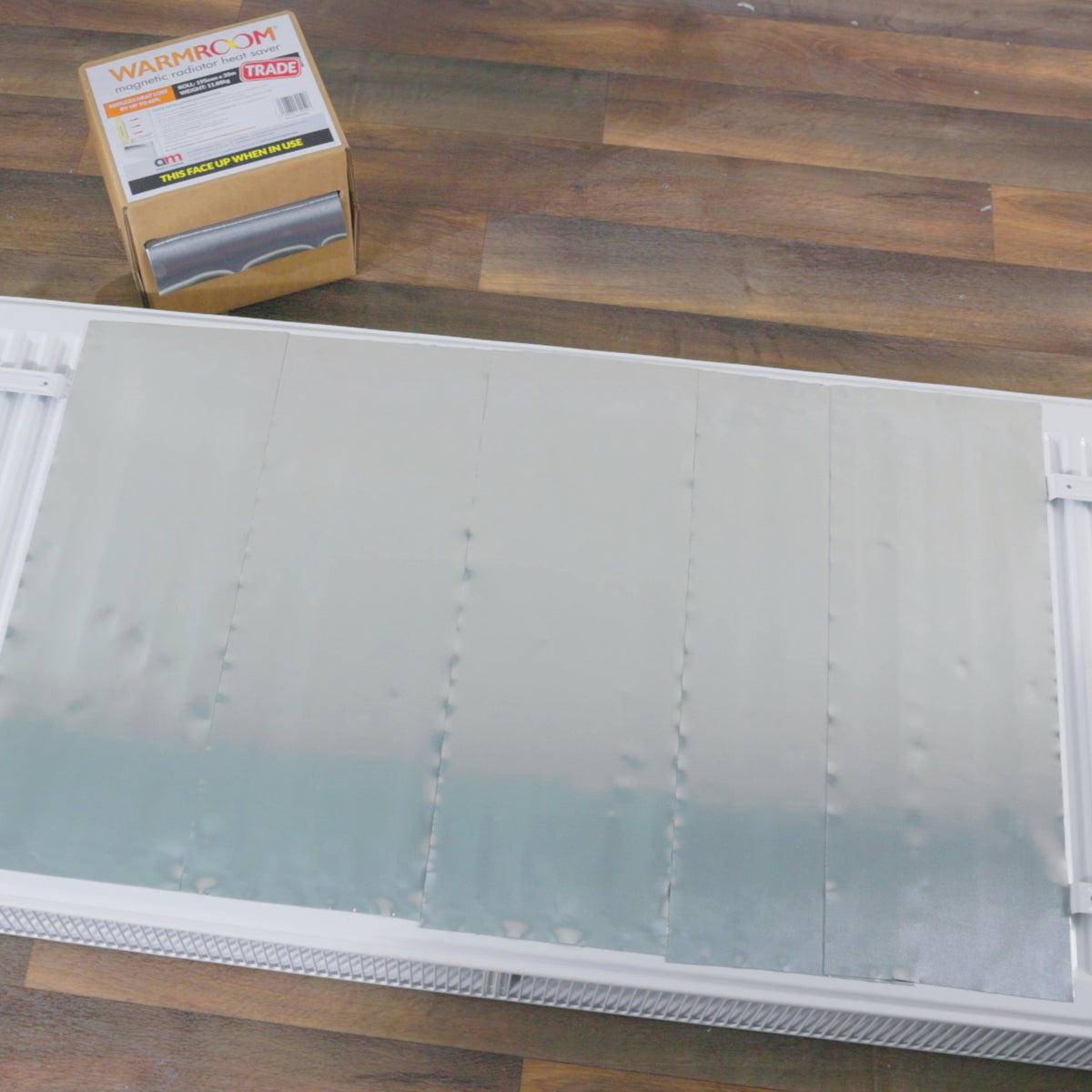 warmroom® Magnetic Radiator Heat Saver - Radiator Foil, 6 Sheets (covers a standard 1200mm x 600mm radiator) - Indigo Supplies Ltd