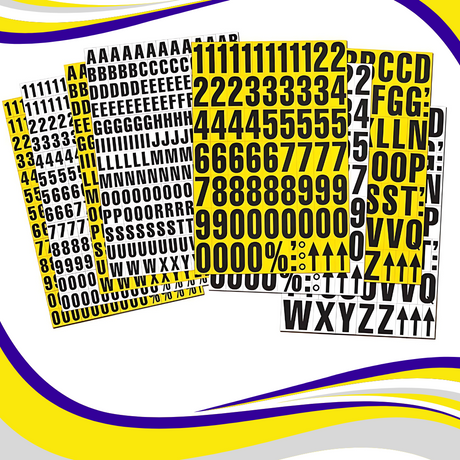 Sheet of Magnetic Letters - Indigo Supplies Ltd