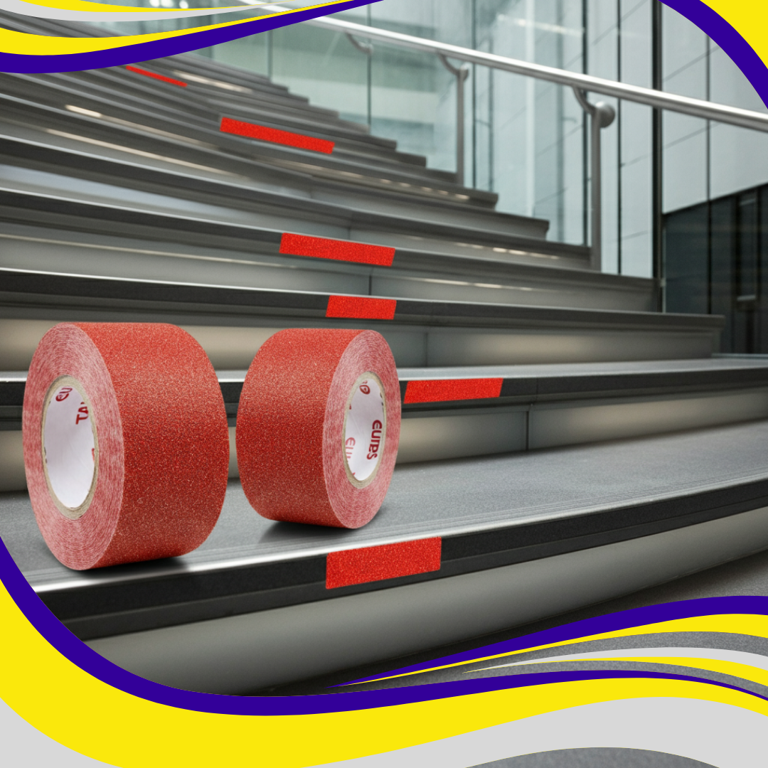 Safetywalk Red 12mm x 18m - Indigo Supplies Ltd