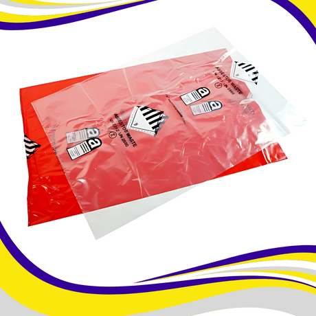Asbestos Removal Sack / Bag 600mm x 900mm (24" x 36") - Indigo Supplies Ltd