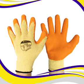 Builders Latex Grip Gloves - Indigo Supplies Ltd