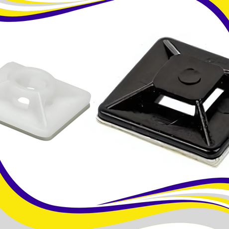 Cable Tie Bases for Cable Ties Up To 4.8mm (Pack of 1000) - Indigo Supplies Ltd
