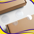 Self-Adhesive Labels Clear (2000 Per Roll) - Indigo Supplies Ltd