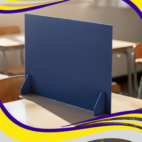 Correx® Corrugated Plastic For School Exam Desk Dividers (call for price) - Indigo Supplies Ltd