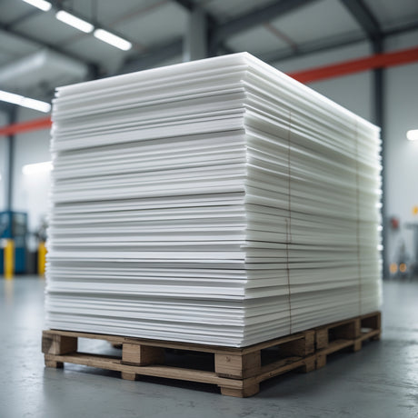 a pallet of correx antinox floor protection board sheet