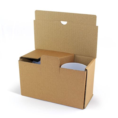 Brown Cardboard Mug Boxes