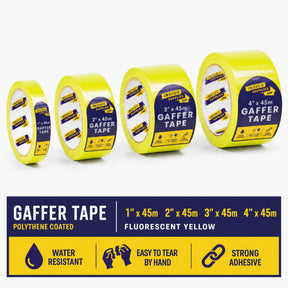 gaffer tape cloth duck duct adhesive tape uk essex fluorescent yellow