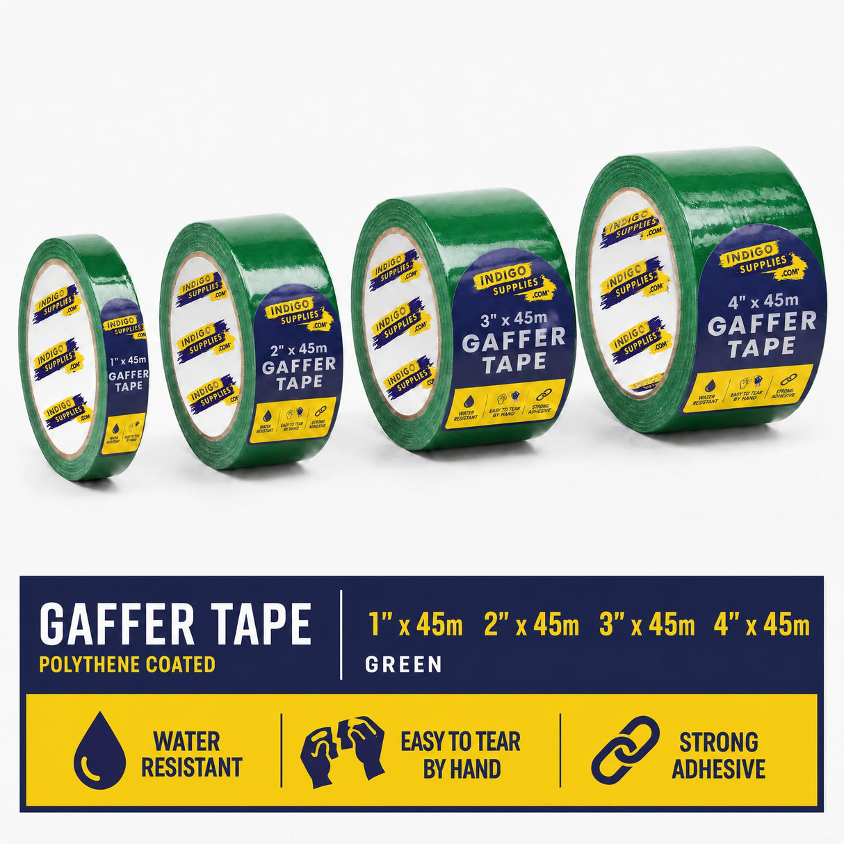 gaffer tape cloth duck duct adhesive tape uk essex green