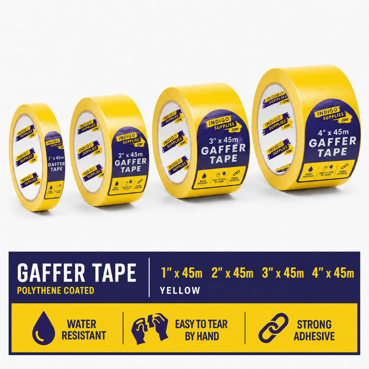 gaffer tape cloth duck duct adhesive tape uk essex yellow