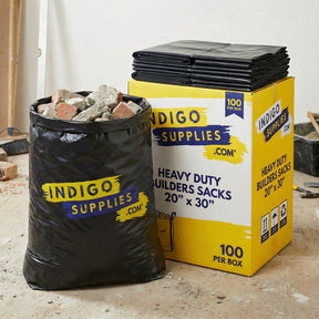 heavy duty black rubble builders sacks uk essex packaging materials