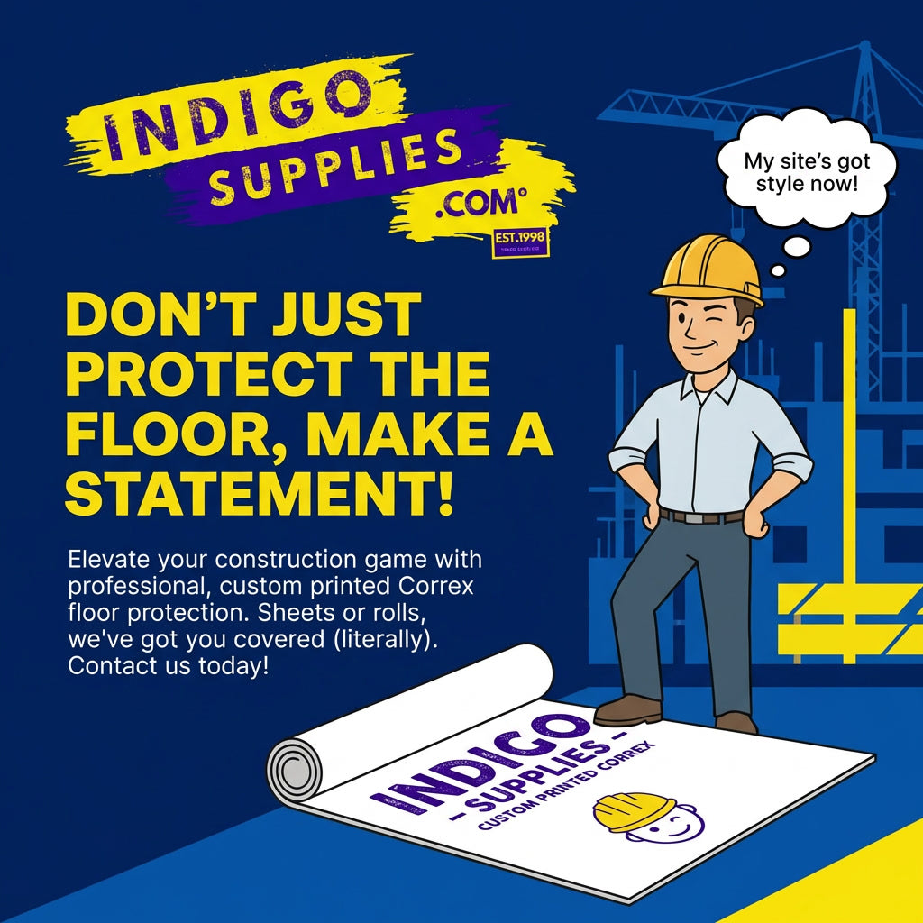 custom printed correx floor protection rolls and sheets uk essex