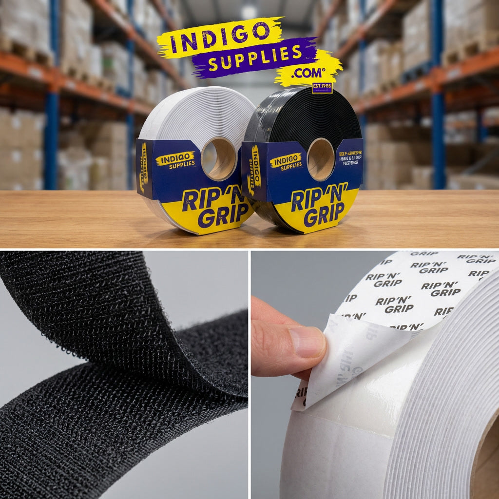 adhesive hook and loop fastener essex uk white black