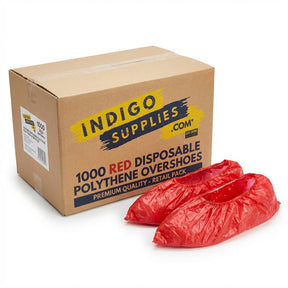 disposable polythene overshoes red uk essex