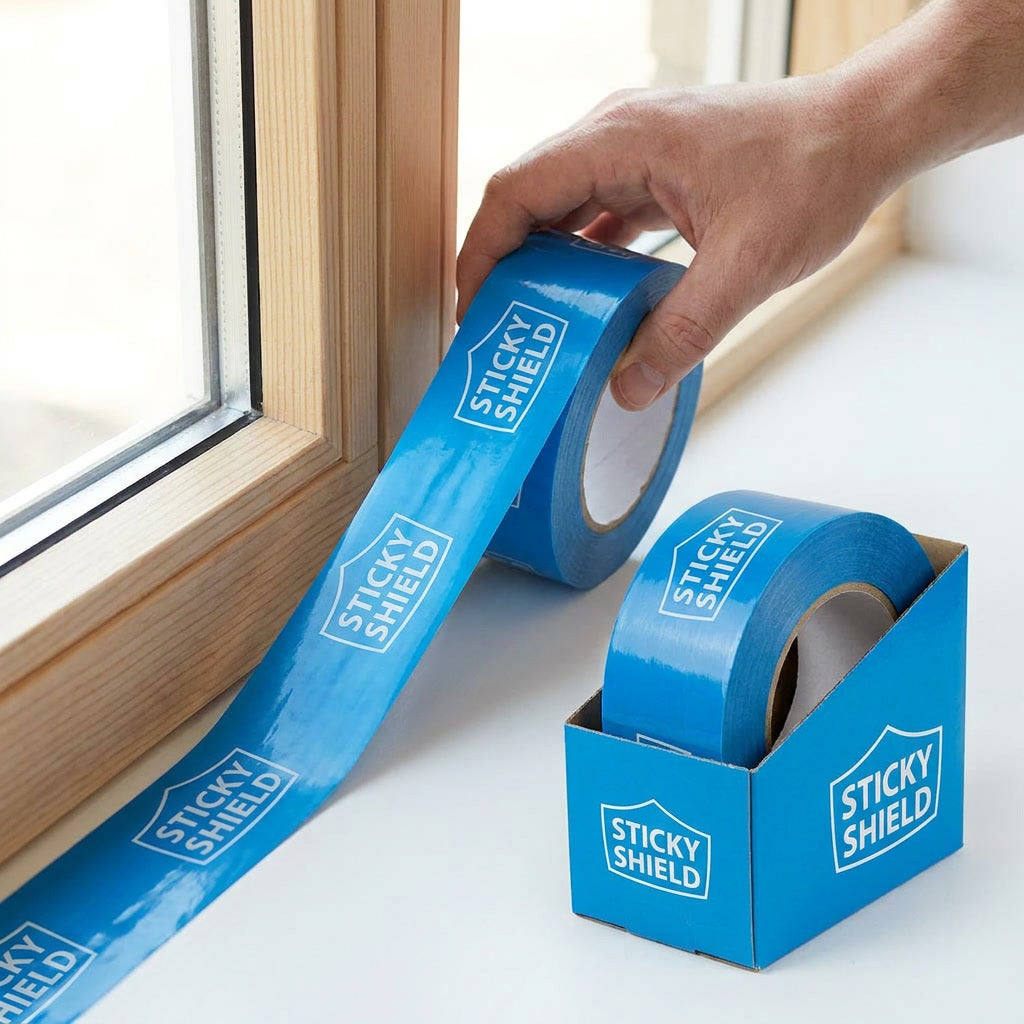 Sticky Shield® Peelable Low Tack Surface Protection Tape Blue