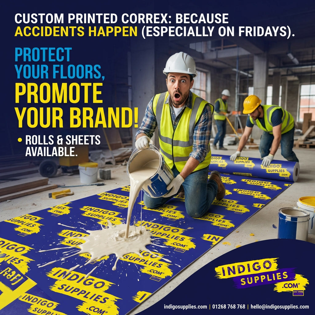 custom printed correx floor protection uk essex
