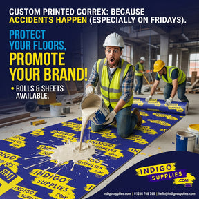 custom printed correx floor protection uk essex