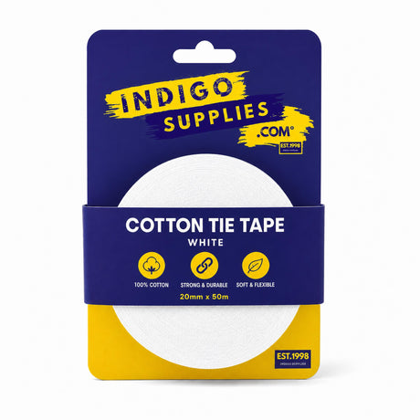 cotton tie tape white uk essex