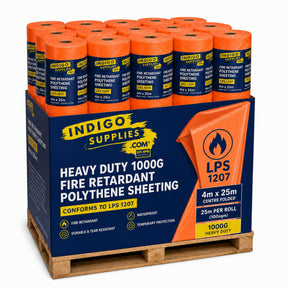fire flame retardant polythene sheeting lps 1207 lpcb essex uk orange