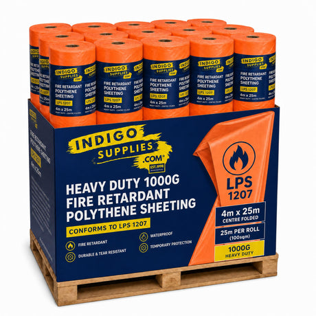 fire flame retardant polythene sheeting lps 1207 lpcb essex uk orange