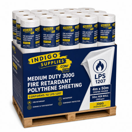 fire flame retardant polythene sheeting lps 120 lpcb uk essex white
